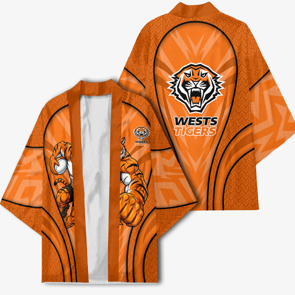 Wests Tigers Rugby Mascot Kimono Australian Rugby Culture - Tribal Inspired Tiger