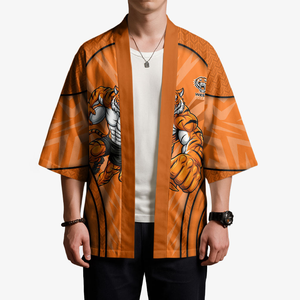 Wests Tigers Rugby Mascot Kimono Australian Rugby Culture - Tribal Inspired Tiger