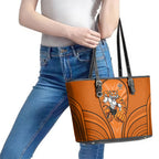 Wests Tigers Rugby Mascot Leather Tote Bag Australian Rugby Culture - Tribal Inspired Tiger