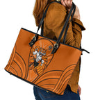 Wests Tigers Rugby Mascot Leather Tote Bag Australian Rugby Culture - Tribal Inspired Tiger