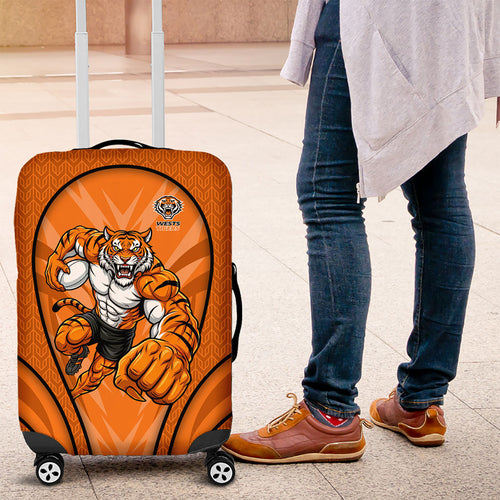 Wests Tigers Rugby Mascot Luggage Cover Australian Rugby Culture - Tribal Inspired Tiger