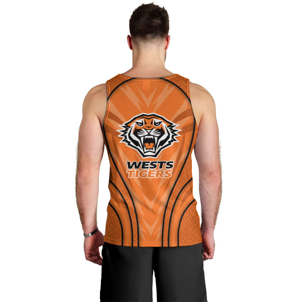 Wests Tigers Rugby Mascot Men Tank Top Australian Rugby Culture - Tribal Inspired Tiger