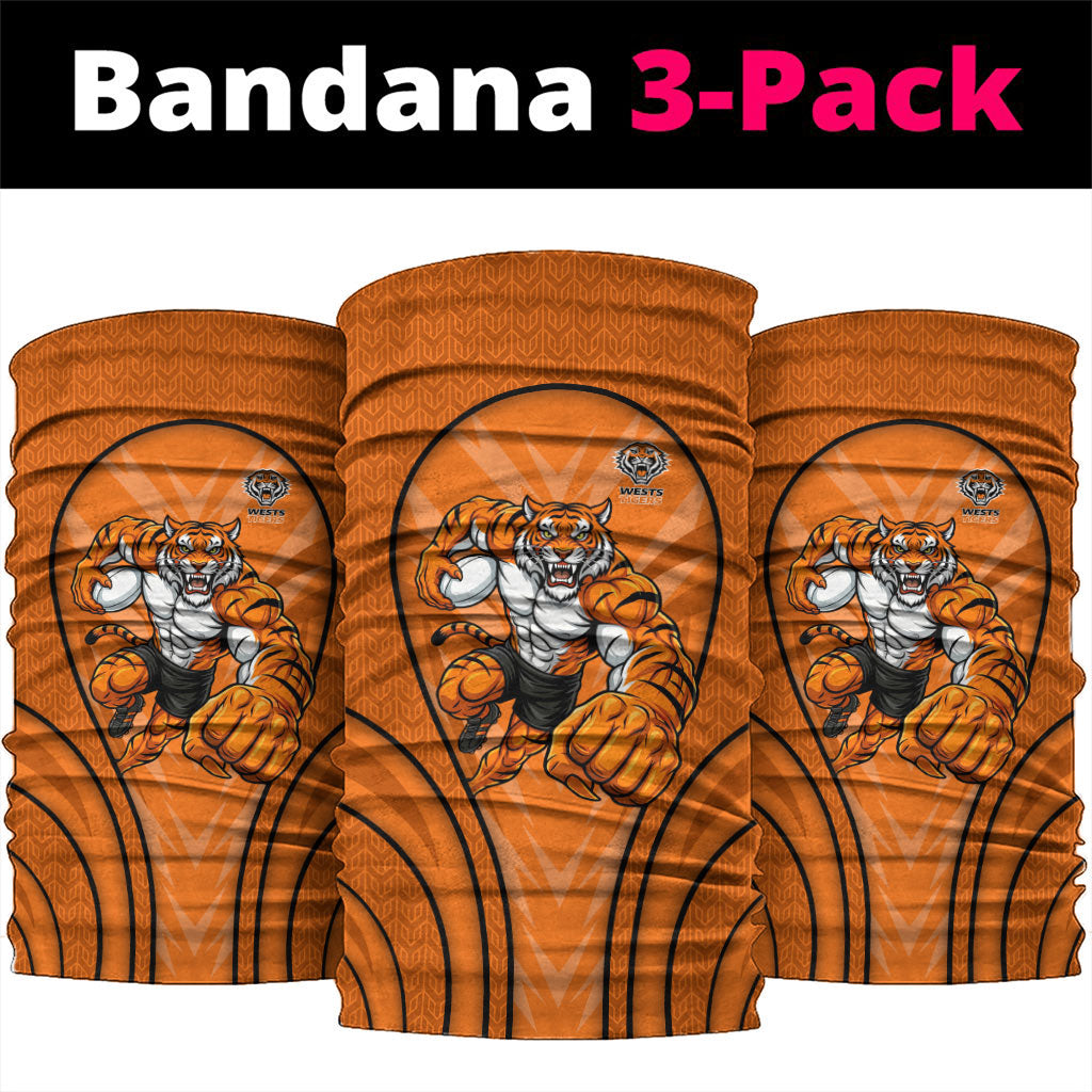Wests Tigers Rugby Mascot Neck Gaiter Australian Rugby Culture - Tribal Inspired Tiger
