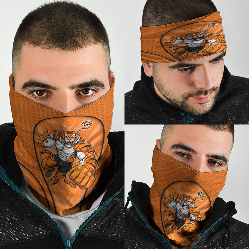 Wests Tigers Rugby Mascot Neck Gaiter Australian Rugby Culture - Tribal Inspired Tiger