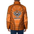 Wests Tigers Rugby Mascot Padded Jacket Australian Rugby Culture - Tribal Inspired Tiger