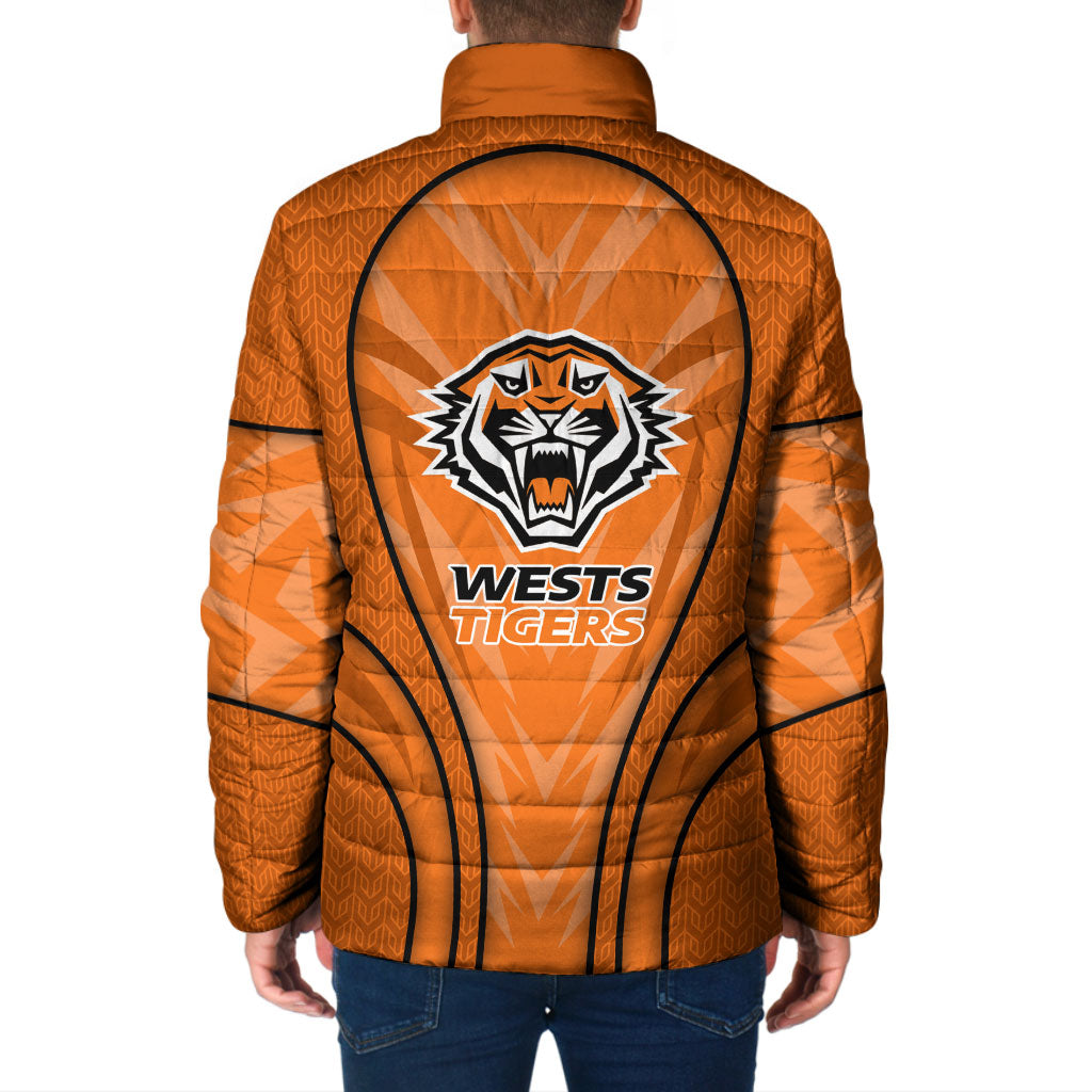 Wests Tigers Rugby Mascot Padded Jacket Australian Rugby Culture - Tribal Inspired Tiger