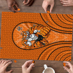 Wests Tigers Rugby Mascot Puzzle Australian Rugby Culture - Tribal Inspired Tiger