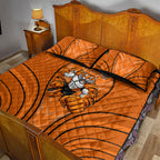 Wests Tigers Rugby Mascot Quilt Bed Set Australian Rugby Culture - Tribal Inspired Tiger