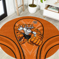 Wests Tigers Rugby Mascot Round Carpet Australian Rugby Culture - Tribal Inspired Tiger