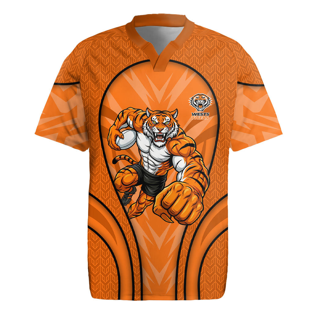 Wests Tigers Rugby Mascot Rugby Jersey Australian Rugby Culture - Tribal Inspired Tiger