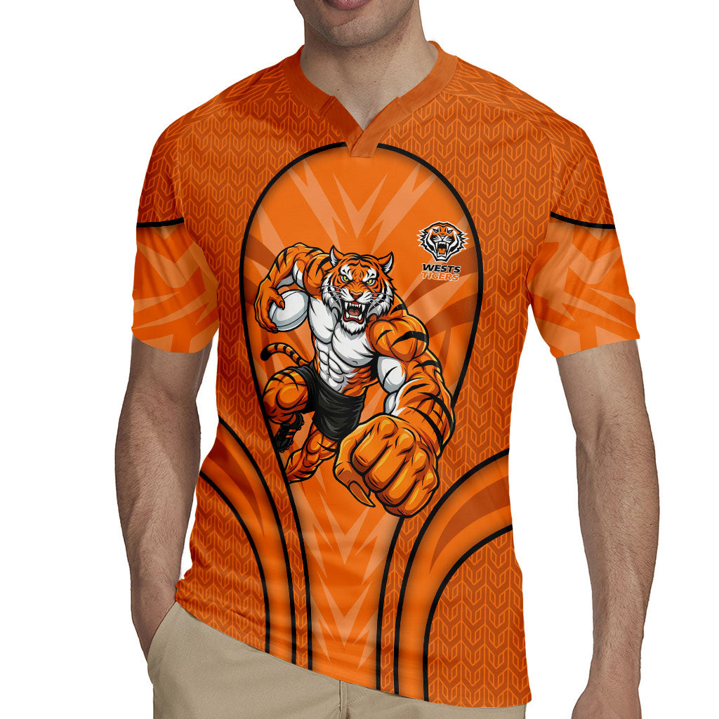Wests Tigers Rugby Mascot Rugby Jersey Australian Rugby Culture - Tribal Inspired Tiger