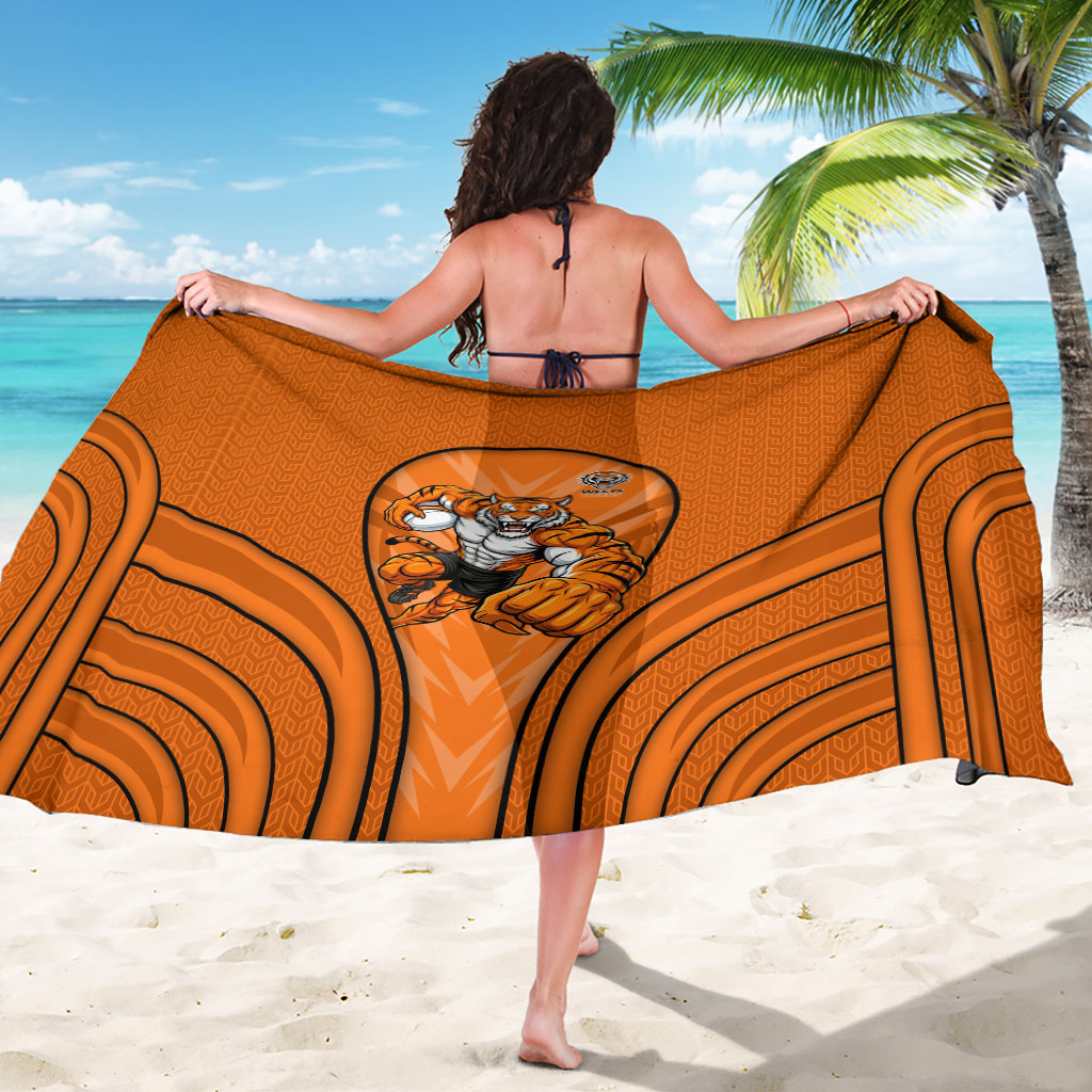 Wests Tigers Rugby Mascot Sarong Australian Rugby Culture - Tribal Inspired Tiger