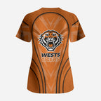 Wests Tigers Rugby Mascot Scrub Top Australian Rugby Culture - Tribal Inspired Tiger