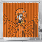 Wests Tigers Rugby Mascot Shower Curtain Australian Rugby Culture - Tribal Inspired Tiger