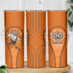 Wests Tigers Rugby Mascot Skinny Tumbler Australian Rugby Culture - Tribal Inspired Tiger