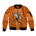 Wests Tigers Rugby Mascot Sleeve Zip Bomber Jacket Australian Rugby Culture - Tribal Inspired Tiger