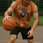 Wests Tigers Rugby Mascot Sleeveless Hoodie Australian Rugby Culture - Tribal Inspired Tiger