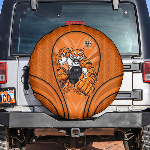 Wests Tigers Rugby Mascot Spare Tire Cover Australian Rugby Culture - Tribal Inspired Tiger