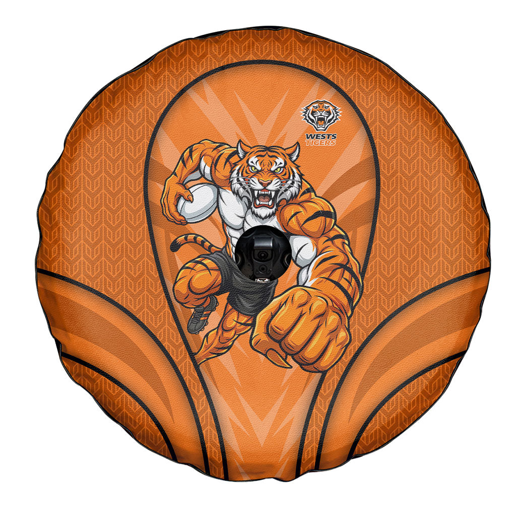 Wests Tigers Rugby Mascot Spare Tire Cover Australian Rugby Culture - Tribal Inspired Tiger
