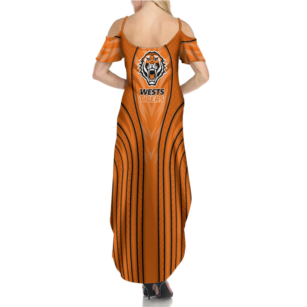 Wests Tigers Rugby Mascot Summer Maxi Dress Australian Rugby Culture - Tribal Inspired Tiger