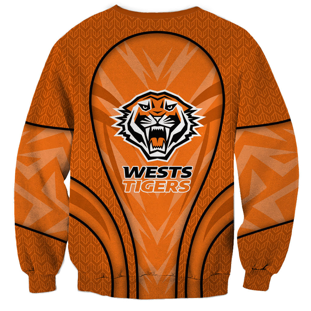 Wests Tigers Rugby Mascot Sweatshirt Australian Rugby Culture - Tribal Inspired Tiger