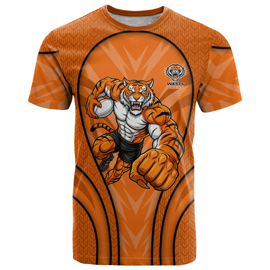Wests Tigers Rugby Mascot T Shirt Australian Rugby Culture - Tribal Inspired Tiger