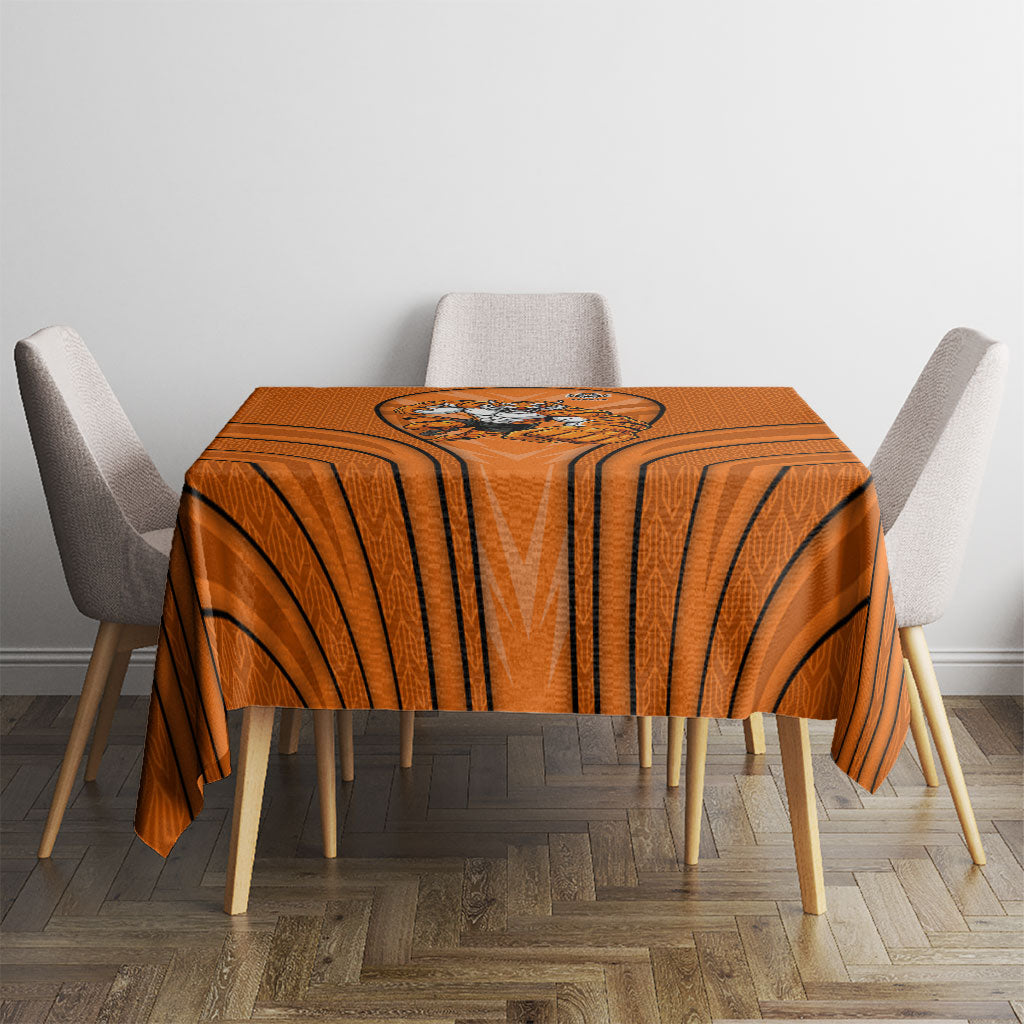 Wests Tigers Rugby Mascot Tablecloth Australian Rugby Culture - Tribal Inspired Tiger
