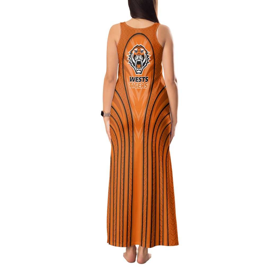 Wests Tigers Rugby Mascot Tank Maxi Dress Australian Rugby Culture - Tribal Inspired Tiger