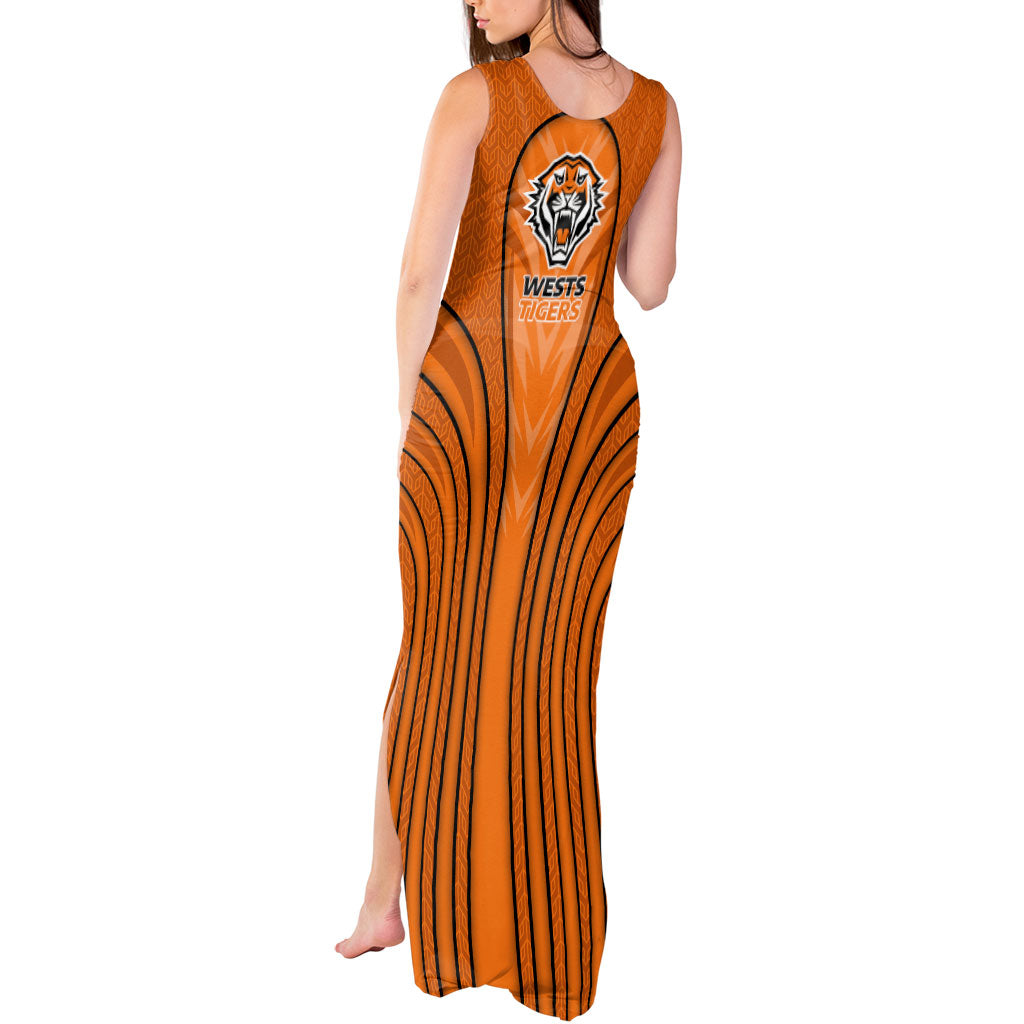 Wests Tigers Rugby Mascot Tank Maxi Dress Australian Rugby Culture - Tribal Inspired Tiger