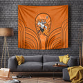 Wests Tigers Rugby Mascot Tapestry Australian Rugby Culture - Tribal Inspired Tiger