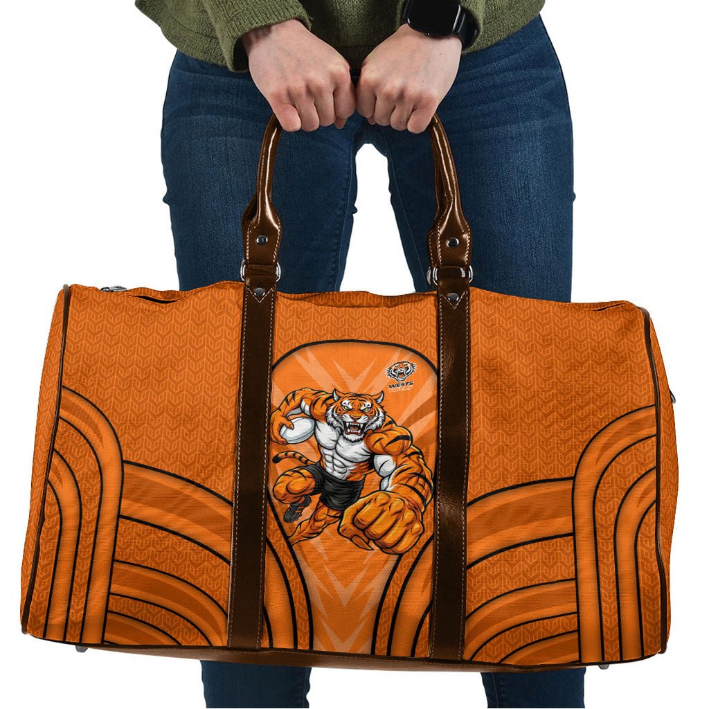 Wests Tigers Rugby Mascot Travel Bag Australian Rugby Culture - Tribal Inspired Tiger