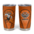 Wests Tigers Rugby Mascot Tumbler Cup Australian Rugby Culture - Tribal Inspired Tiger