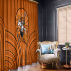 Wests Tigers Rugby Mascot Window Curtain Australian Rugby Culture - Tribal Inspired Tiger