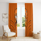 Wests Tigers Rugby Mascot Window Curtain Australian Rugby Culture - Tribal Inspired Tiger