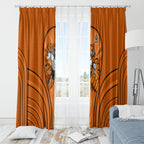 Wests Tigers Rugby Mascot Window Curtain Australian Rugby Culture - Tribal Inspired Tiger