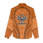 Wests Tigers Rugby Mascot Women Casual Shirt Australian Rugby Culture - Tribal Inspired Tiger