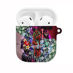 Personalized Essendon Football Bombers AirPods Case Tropical Hibiscus Flowers - Pacific Fusion Style