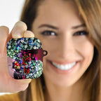 Personalized Essendon Football Bombers AirPods Case Tropical Hibiscus Flowers - Pacific Fusion Style