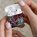 Personalized Essendon Football Bombers AirPods Case Tropical Hibiscus Flowers - Pacific Fusion Style