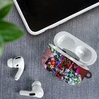 Personalized Essendon Football Bombers AirPods Case Tropical Hibiscus Flowers - Pacific Fusion Style