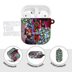 Personalized Essendon Football Bombers AirPods Case Tropical Hibiscus Flowers - Pacific Fusion Style