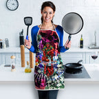 Personalized Essendon Football Bombers Apron Tropical Hibiscus Flowers - Pacific Fusion Style