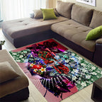 Personalized Essendon Football Bombers Area Rug Tropical Hibiscus Flowers - Pacific Fusion Style