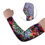 Personalized Essendon Football Bombers Arm Sleeves Tropical Hibiscus Flowers - Pacific Fusion Style