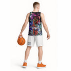 Personalized Essendon Football Bombers Basketball Jersey Tropical Hibiscus Flowers - Pacific Fusion Style