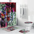 Personalized Essendon Football Bombers Bathroom Set Tropical Hibiscus Flowers - Pacific Fusion Style