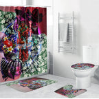 Personalized Essendon Football Bombers Bathroom Set Tropical Hibiscus Flowers - Pacific Fusion Style