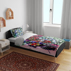 Personalized Essendon Football Bombers Bedding Set Tropical Hibiscus Flowers - Pacific Fusion Style
