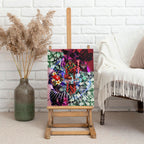 Personalized Essendon Football Bombers Canvas Wall Art Tropical Hibiscus Flowers - Pacific Fusion Style