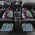 Personalized Essendon Football Bombers Car Mats Tropical Hibiscus Flowers - Pacific Fusion Style